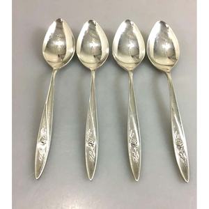 Juego de cubiertos de plata de acero inoxidable de diseño moderno con mango único Juego de cubiertos de lujo de alta calidad para restaurante Boda Hogar - Product Image 3