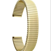 Bracelets de montre intelligents professionnels unisexes de luxe FixoFlex 6051 en or, réglables, confortables, en acier inoxydable, souples, 20 22 mm