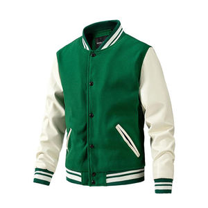 Chaquetas universitarias bordadas de la mejor calidad para hombres, venta al por mayor, la mejor chaqueta de béisbol universitaria de invierno para hombres - Product Image 4