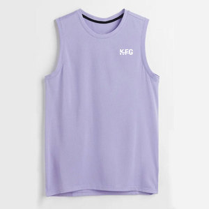 Camiseta sin mangas de algodón tejido premium, transpirable, con cuello redondo, para gimnasio, fitness, entrenamiento informal de verano y uso diario para hombre. - Product Image 1