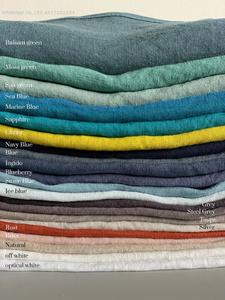 Taie d'oreiller à volants en lin à rayures blanches rouges, taie d'oreiller à volants à rayures bonbon pour la maison ou l'hôpital Option de literie en gros - Product Image 5