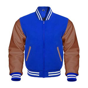 Veste de baseball universitaire pour homme avec logo personnalisé, manches en cuir, meilleure qualité, veste de baseball universitaire pour homme - Product Image 2