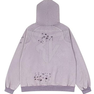 Sweats à capuche décontractés pour hommes 2025 personnalisé accepter Logo personnalisé sweat à capuche en détresse personnalisé - Product Image 5