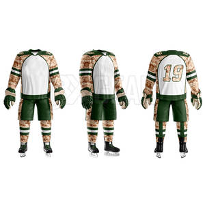 Customized Designed Men <b>Ice</b> Hockey Uniform With Stretch Fit Material For Full Mobility Comfort And Durability - Product Image 1