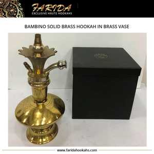 Lotas Luxury Mini Hookah Jarrón de latón con técnica de laca Diseño faraónico para compra a granel - Product Image 2