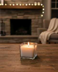 กล่องเทียนแก้วทรงสี่เหลี่ยมแบบกำหนดเอง/โลโก้แบรนด์ ในราคาที่ดีที่สุด พร้อมเทียนคุณภาพเยี่ยมสำหรับตกแต่งบ้าน โรงงาน OEM ขายส่ง - Product Image 6