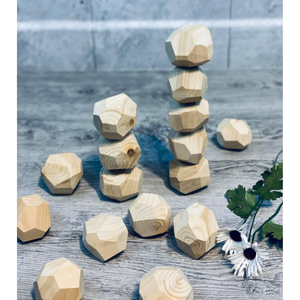 Montessori Tumi-ishi Roches équilibrantes en bois | Jouet sensoriel fait à la main, matériau écologique naturel, exportation en vrac - Product Image 2