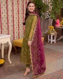 Ropa afgana tradicional de mujer personalizada del fabricante, seda elegante Salwar Kameez, 549 piezas a la venta - Product Image 6