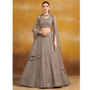 Lehenga Choli DE BODA semi cosido de la mejor calidad para ropa de novia y niña a un precio asequible Lehenga Choli indio - Product Image 1