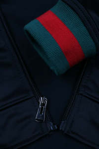 Bon marché, survêtements de jogging avec logo personnalisé, sweat à capuche zippé avec panneau contrasté, ensembles de pantalons de survêtement pour hommes, survêtement deux pièces de haute qualité - Product Image 2