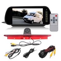 Kit Moniteur Miroir 7 pouces et Caméra de Freinage | 1080P OEM Compatible avec Transit Citroën Jumpy Peugeot Expert | Sécurité à l'arrière de la voiture imperméable et résistante à l'eau