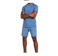 Conjunto de Camisa y Pantalones Cortos de Verano para Hombre, Personalizado, Informal, 100% Algodón, Transpirable y de Secado Rápido
