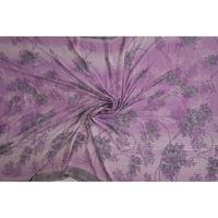 Saree en soie d'art indien vintage 5 Yard Boho imprimé fleur tissu de couture utilisé vêtements soie viscose Saree
