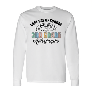 Camiseta de Manga Larga con Autógrafo del Último Día de Clases 2025, Producto Promocional para la Fiesta de Graduación de 3er Grado - Product Image 2