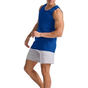 OEM 95% coton 5% Spandex solide coton hommes débardeurs conçus pour les marques de fitness comme chemises musculaires légères - Product Image 6