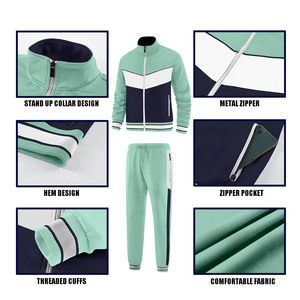 2025 Sport écologique vêtements d'entraînement sweats à capuche zippés Tech polaire survêtements survêtements ensembles de survêtement pour hommes survêtements - Product Image 4