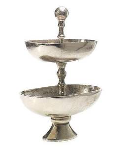 Bols métalliques en aluminium durables au design élégant pour servir des collations, des salades ou des desserts dans les foyers modernes - Product Image 3