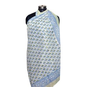 โสร่งผ้าฝ้ายผ้าโสร่งพิมพ์ลายบล็อกผ้าโสร่งผ้าฝ้ายโบโฮผ้าพันคอชายหาดขายส่ง - Product Image 2