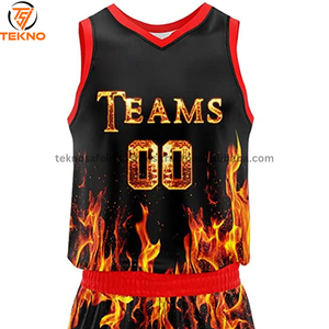 Ensembles de maillots et shorts de basket-ball à impression par sublimation uniforme de basket-ball de qualité supérieure pour l'équipe à vendre avec service OEM - Product Image 4