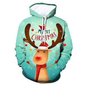 High Quality <b>Christmas</b> <b>Hoodie</b> with 3D Puff Printing and Embroidered Logo Factory-Made in Pakistan Winter Long Sleeves - Product Image 6