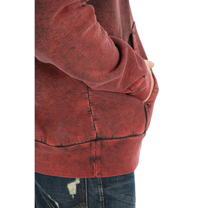 เสื้อฮู้ดสำหรับผู้ชายผ้าคอตตอนซักแบบกรดมีฮู้ดสำหรับผู้ชายเสื้อฮู้ดผ้าฝ้าย100% แบบปกติปรับแต่งได้ - Product Image 5