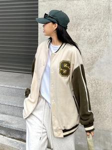 Chaqueta Varsity de Secado Rápido para Mujer 2026, Estilo Béisbol, Corte Holgado, Chaqueta Universitaria Transpirable y Ligera, Logotipo Personalizado al por Mayor - Product Image 5