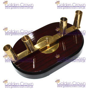 Base para Asta de Bandera Ceremonial de Madera de Palisandro, Cuatro Postes, Tamaño y Impresión Personalizables, para Uso con Bandera Nacional - Product Image 6