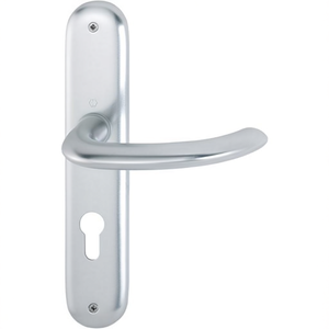 ชุดมือจับเฟอร์นิเจอร์ Langschildgarnitur Marseille 1138/273P อลูมิเนียม F1 PZ 72 มม. DIN ซ้าย/ขวา HOPPE - Product Image 3