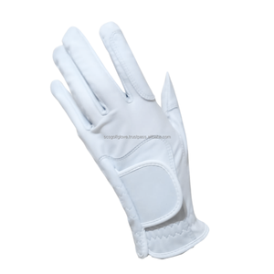 Guante de Golf de cuero genuino Cabretta de mano izquierda personalizable de alta calidad Características deportivas de alta visibilidad Logotipo personalizado transpirable - Product Image 1