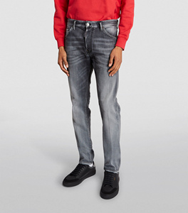 Custom Summer New Design <b>Men</b> Slim Fit <b>Jeans</b> Pants Patchwork Loose Hip Hop Denim Pants Washed <b>Jeans</b> for <b>Men's</b> - Product Image 3