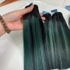 Mechones de pelo brasileño virgen natural con cutícula alineada a granel, cierre Meche Humaian Bresilienne, trama doble de máquina por proveedor de extensiones - Product Image 2