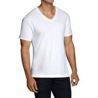 T-shirt surdimensionné personnalisé pour hommes pour t-shirt col en V en coton noir uni T-shirt en coton lourd imprimé de logo personnalisé pour hommes