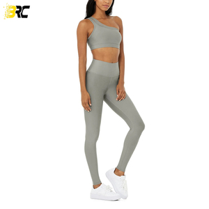 ชุดบราและกางเกงเลกกิ้งออกกำลังกายของผู้หญิง,ชุดโยคะสองชิ้นทำตามสั่ง - Product Image 6