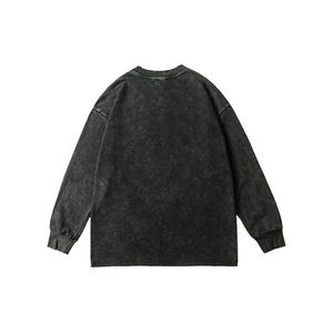 Sudaderas de hombre de talla grande lavadas Vintage de peso pesado de alta calidad, jerséis sólidos desgastados de diseño personalizado, sudaderas - Product Image 4