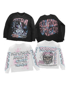 Vente en gros de survêtements personnalisés lavés à la pierre surdimensionnés ensembles de jogging pour hommes et femmes survêtements personnalisés DTG unisexe - Product Image 4