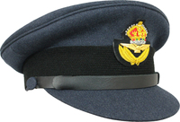 Vente en gros Casquette d'officier sur mesure Chapeau d'officier avec badge Bullion Visière Bullion avec logo imprimé et taille personnalisés
