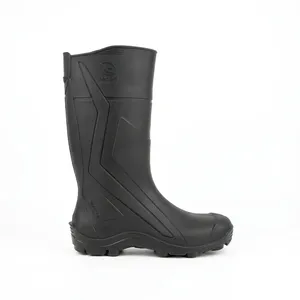 Bottes de sécurité AP TERRA GP, imperméables, en PVC, robustes, antidérapantes, chaussures de travail en caoutchouc noir, hauteur genou, style été - Product Image 1
