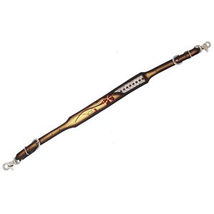 Sangles équestres en cuir, cheveux de vache sur cuir, Design à main, une oreille, étal occidental, à vendre - Product Image 2