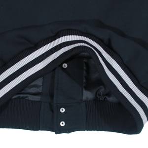 OEM personalizado Unisex chaqueta de béisbol uniforme universitario en Cachemira frente Logo CollegeBaseballjacket para los hombres DDP Envío - Product Image 4