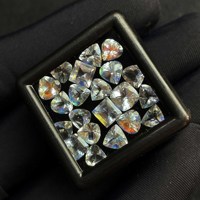 Pierre de lune arc-en-ciel naturelle de Madagascar 4-5 MM Pierres précieuses en vrac Coupe mixte Haute brillance de feu pour la fabrication de bijoux
