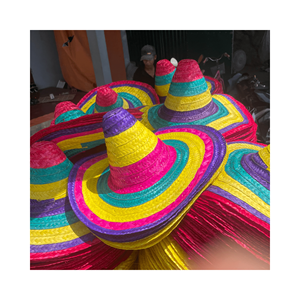 Sombrero mexicano Hstyle, sombrero para fiesta de carnaval, sombreros mexicanos, sombrero de paja para el sol, ala ancha, Cinco De Mayo, accesorios festivos para disfraces de fiesta - Product Image 4