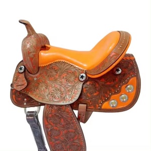 Cojín de asiento de jinete Western Comfort, almohadilla de asiento de cuero de espuma viscoelástica para montar a caballo, sillines de vaquero de Rancho absorbentes de golpes - Product Image 1