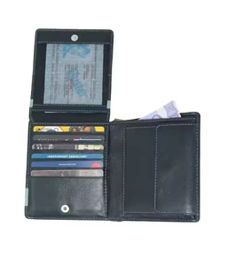 Vente chaude Designer De Luxe En Cuir Véritable Durable Mini Portefeuille Sans Fermeture À Glissière Titulaire De La Carte pour Hommes Femmes Portefeuille Premium - Product Image 4