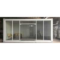20 pieds 40 pieds Maisons préfabriquées en acier plat pour conteneurs 2-3 chambres à coucher mobiles minuscules unités modulaires de bureau à domicile pour usage hôtelier moderne