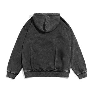 เสื้อกันหนาวมีฮู้ดสำหรับผู้ชายและผู้หญิง, เสื้อมีฮู้ดผ้าฟลีซผสมคอตตอนเสื้อกันน้ำและกันการหดตัววิธีการทอ - Product Image 2