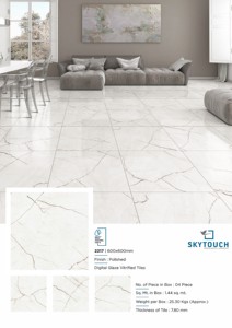 Fournisseur d'or brun Carrelage de sol vitré élégant en porcelaine à haute brillance 60x60/60x120 Carrelage de brique réfractaire en porcelaine de style classique moderne - Product Image 5