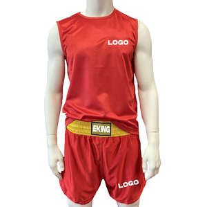 Professional Men's Boxing Shorts Custom Logo 100% Polyester Martial Arts Wear Breathable Sublimation Martial Arts Uniform Washed - Product Image 6