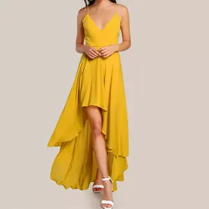 Attractive 2023 <b>Plus</b> <b>Size</b> Yellow <b>Boho</b> Summer <b>Dress</b> Clothing Bohemian Backless Rayon Long Backless Maxi <b>Dress</b> - Product Image 4