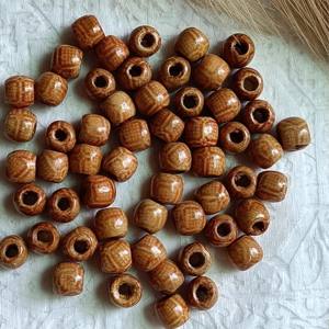 Cuentas de Madera de Colores, Cuentas Redondas de Madera Sueltas, Cuentas de Madera de Colores y Formas Personalizadas, Producto Artesanal Indio - Product Image 4