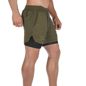 Shorts de sport décontractés pour hommes Studios, en tissu polyester/nylon durable, séchage rapide, respirant, pour l'entraînement musculaire et les séances de cardio. - Product Image 6